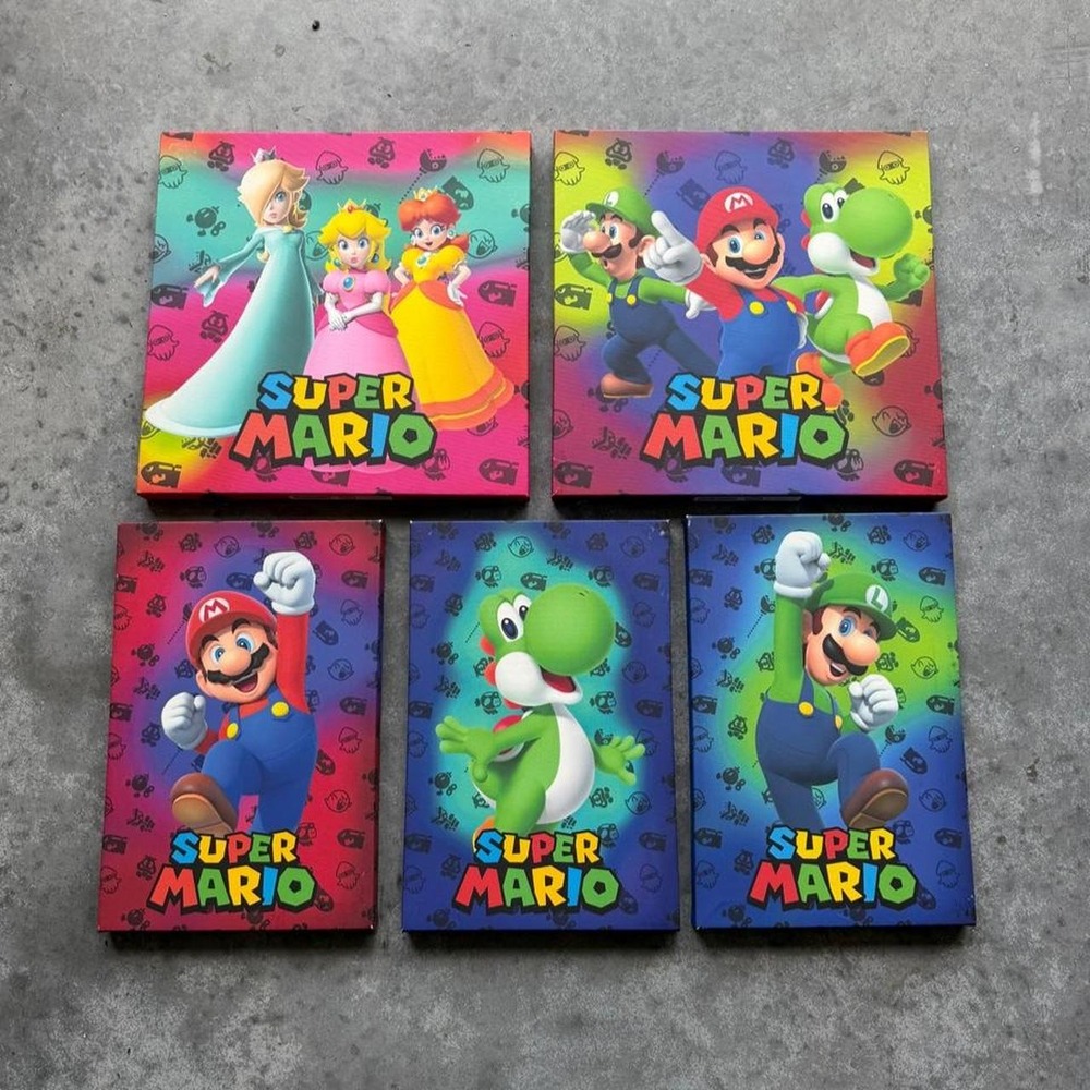 Nintendo Super Mario 5 Piece Canvas Wall Art Set Luigi Peach Yoshi Panel